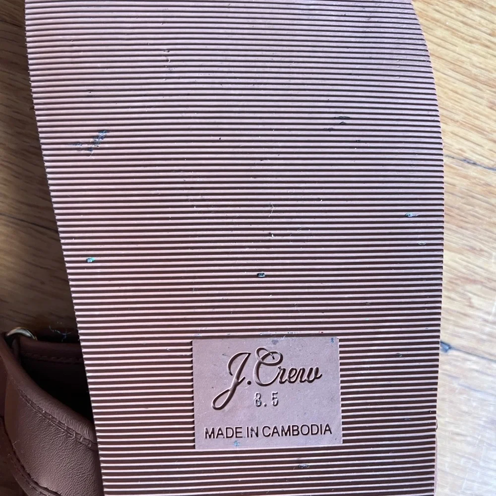 J Crew almost new leather sandals. - Picture 2 of 2